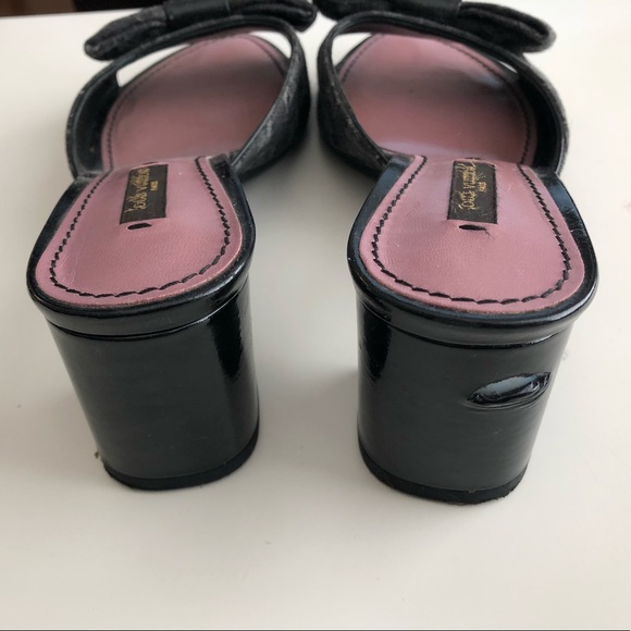 Louis Vuitton Noir Monogram Denim Canvas Sandals - Picture 5 of 8